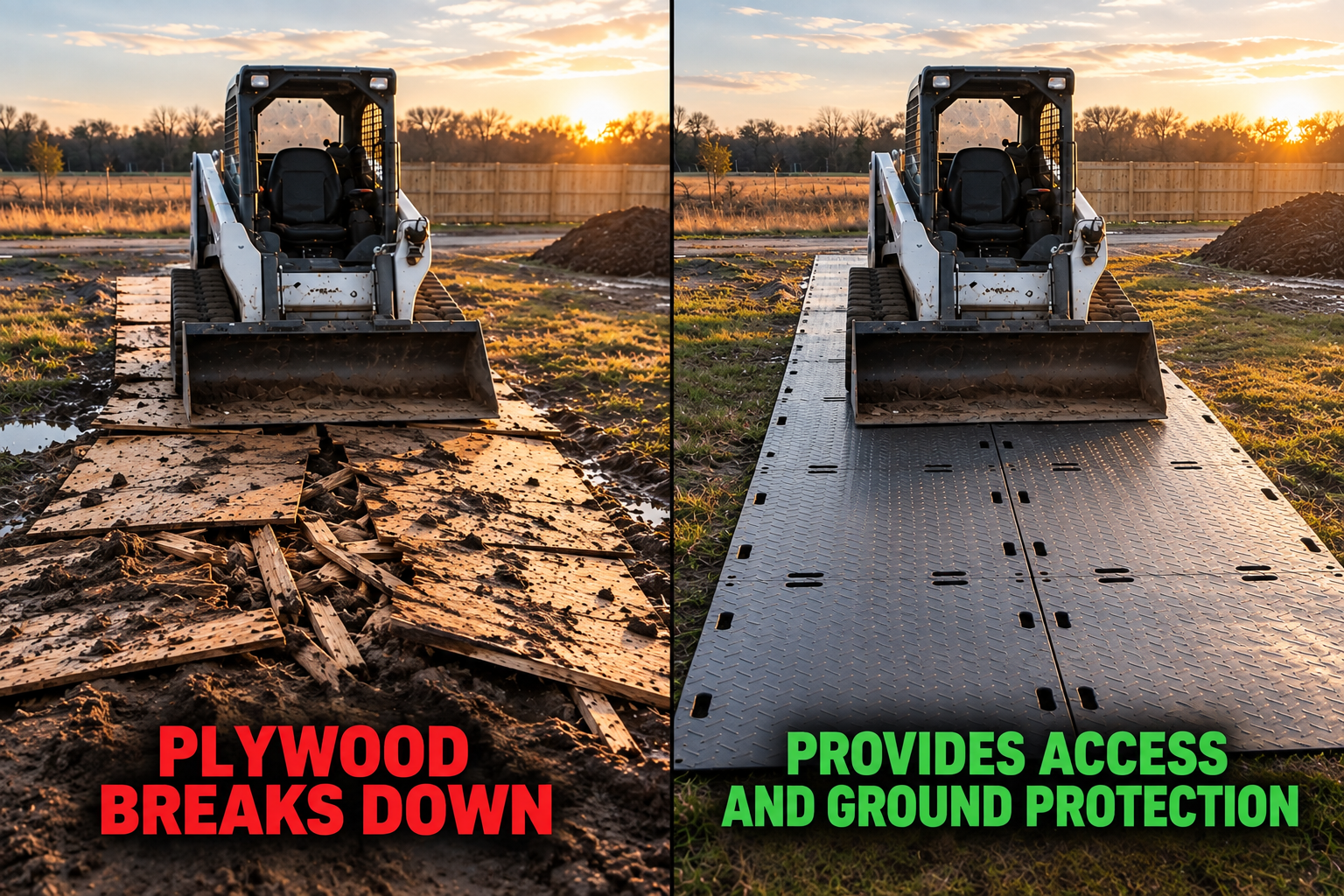 Plywood vs. Ground Protection Mats: Which Is Right for Your Project?