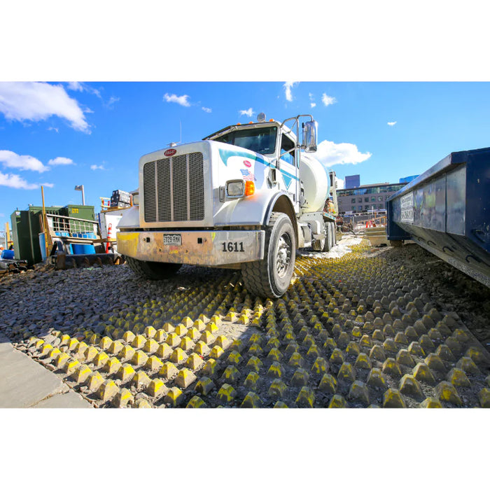 FODS Trackout Control Mat - 12' W x 7' L - Yellow - Composite HDPE