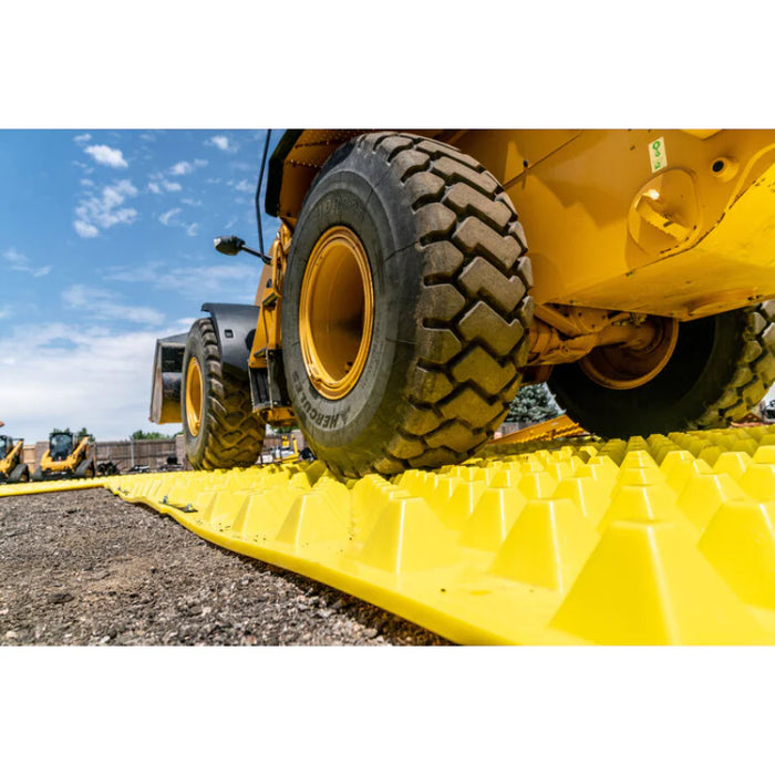 FODS Trackout Control Mat - 12' W x 7' L - Yellow - Composite HDPE