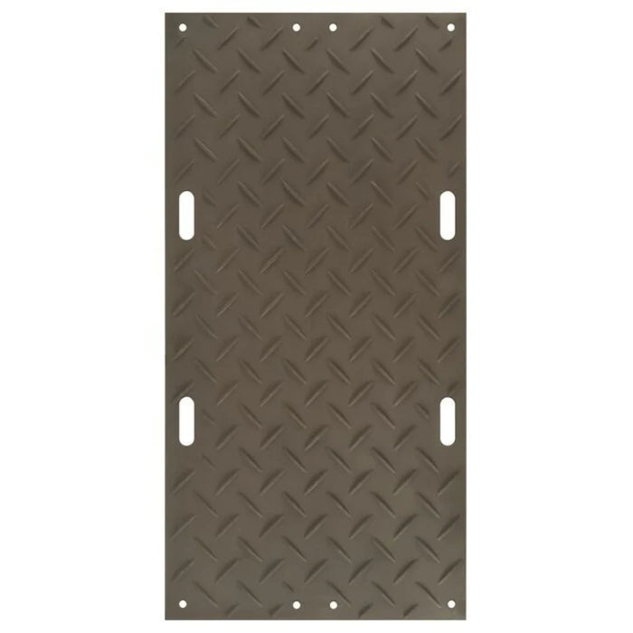 Alturnamat® Ground Protection Mat - 3' W x 6' L - 120 Ton Load Capacity - Diamond Tread One Side -  Black