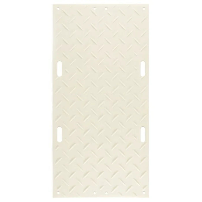 Alturnamat® Ground Protection Mat - 3' W x 6' L - Diamond Tread One Side -  Clear