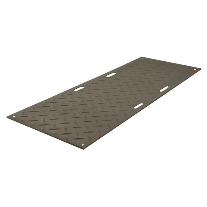 Alturnamat® Ground Protection Mat - 3' W x 8' L - Hand Holes - Load Capacity 120 Ton -  Black