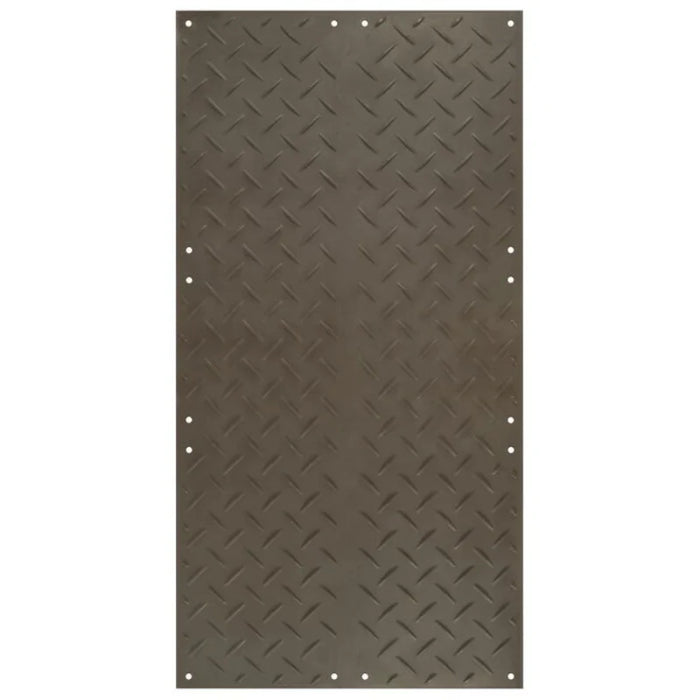 Alturnamat® Ground Protection Mat - 4' W x 8' L - Diamond Tread One Side -  Black
