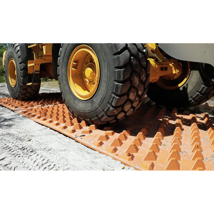 DiamondTrack® Trackout Control Mat - 7' x 12' - Orange - Composite HDPE