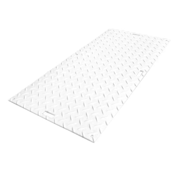 Bluegator® Ground Protection Mat - 4' wide x 8' Long - Infused Rubber - Natural White