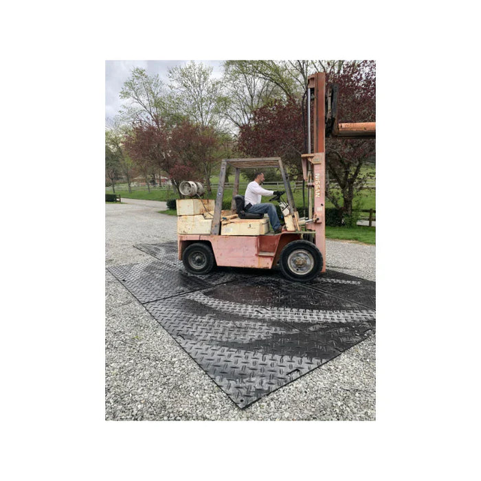 Bluegator® Ground Protection Mat - 3' wide x 8' Long - No Rubber - Black