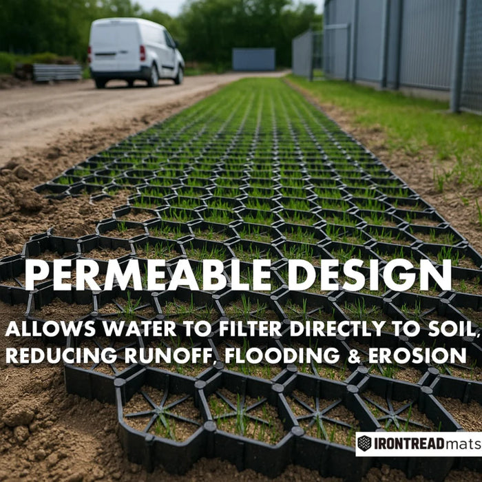 IronTread Mats Permeable Paver - 19.6" W x 19.6" L x 1.6" H - 2.64 SQ FT