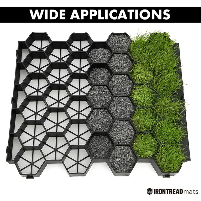 IronTread Mats Permeable Paver - 19.6" W x 19.6" L x 1.6" H - 2.64 SQ FT