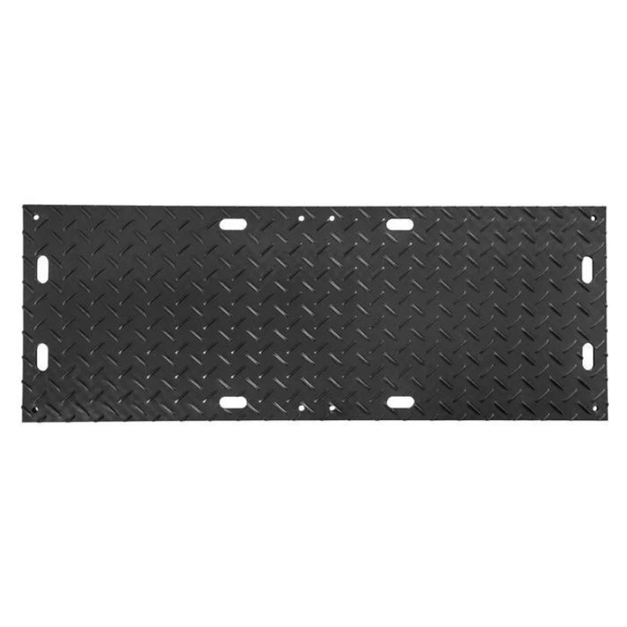 MambaMAT® Ground Protection Mat - 3' W x 8' L - Diamond / Low Profile Pedestrian Tread - Black