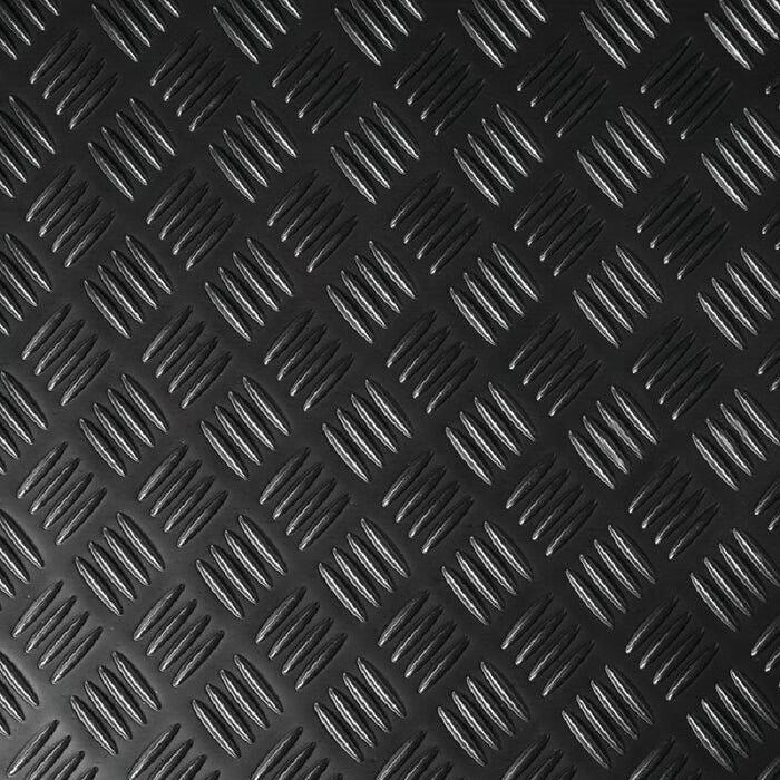 MambaMAT® Ground Protection Mat - 3' W x 8' L - Diamond / Low Profile Pedestrian Tread - Black