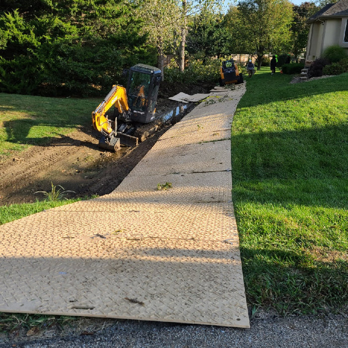 Scout Mats Composite Ground Protection Mat - 4' W x 8' L - Tan