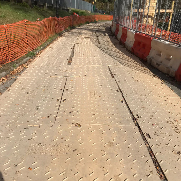 Scout Mats Composite Ground Protection Mat - 4' W x 8' L - Tan