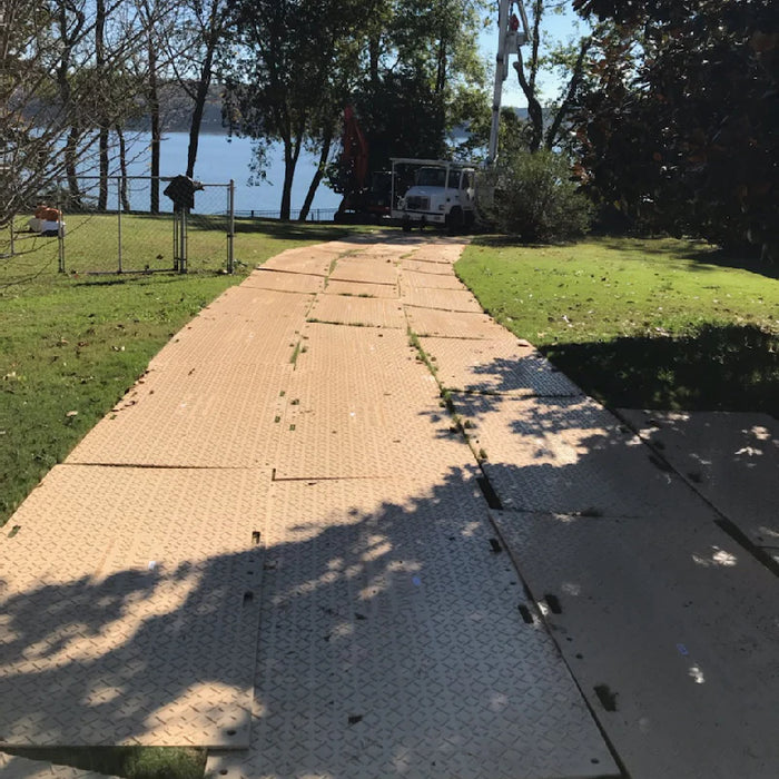 Scout Mats Composite Ground Protection Mat - 4' W x 8' L - Tan