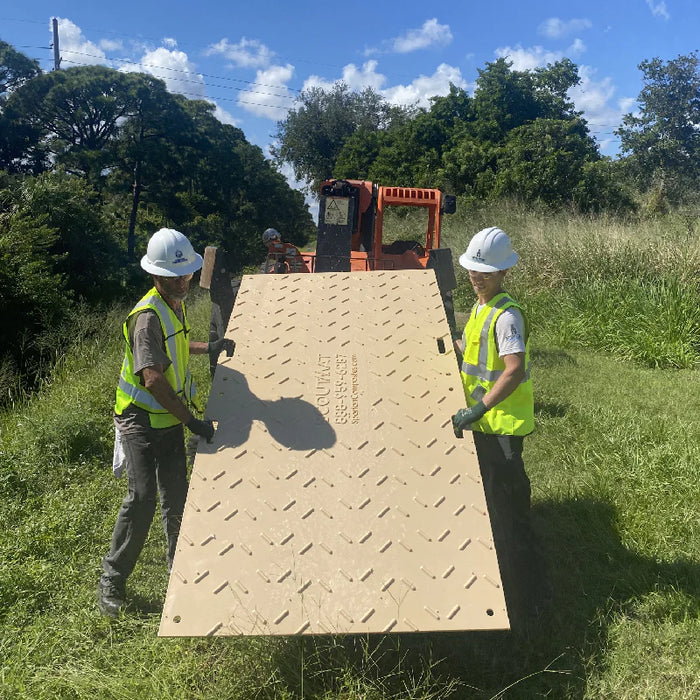 Scout Mats Composite Ground Protection Mat - 4' W x 8' L - Tan