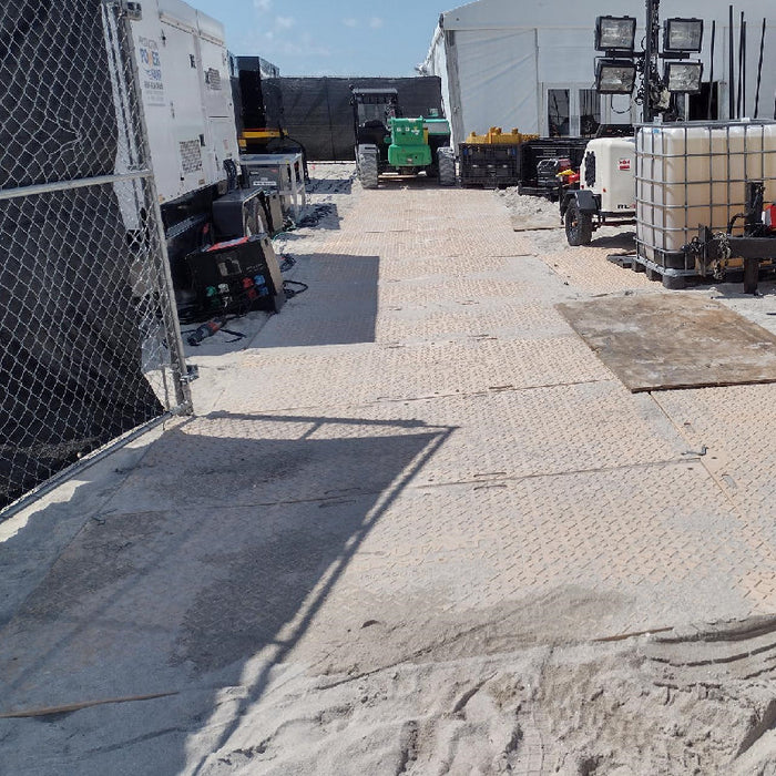 Scout Mats Composite Ground Protection Mat - 4' W x 8' L - Tan