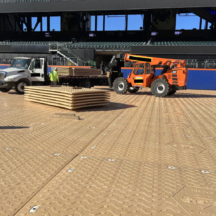 System7 Heavy Duty Ground Protection Access Mat - 8' W x 14' L - Tan