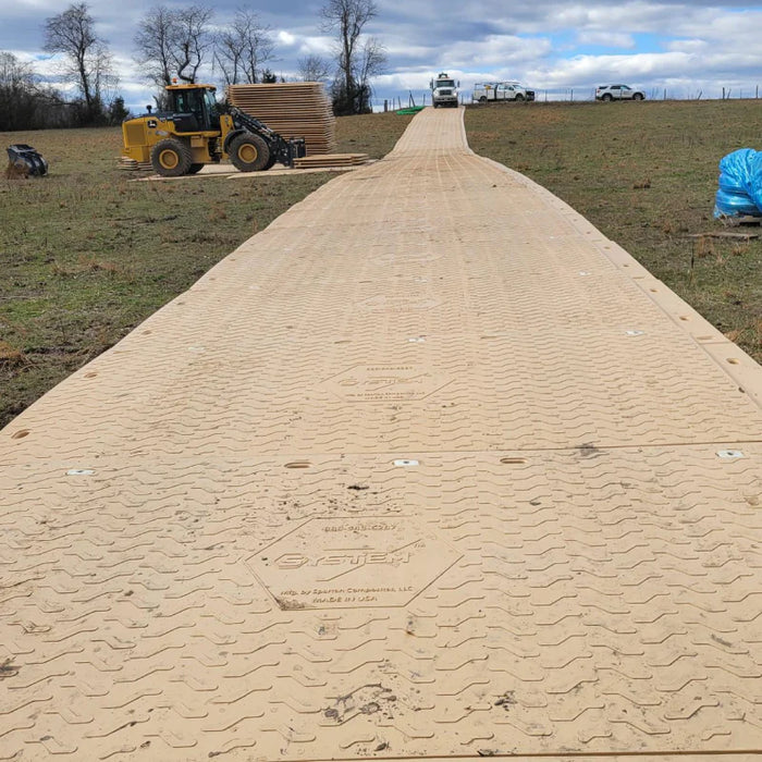 System7 Heavy Duty Ground Protection Access Mat - 8' W x 14' L - Tan