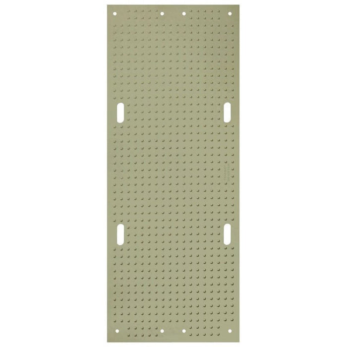 TrakMat® Ground Protection Mat - 3' W x 8' L - Power Cylinder Nub / Flat Tread On Reverse - Green