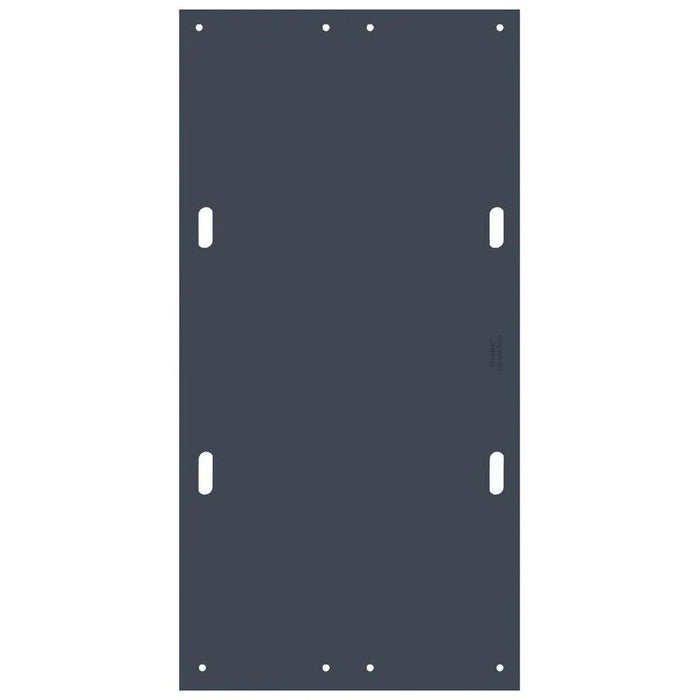 TrakMat® Ground Protection Mat - 4' W x 8' L - Power Cylinder Nub / Flat Tread On Reverse - Black