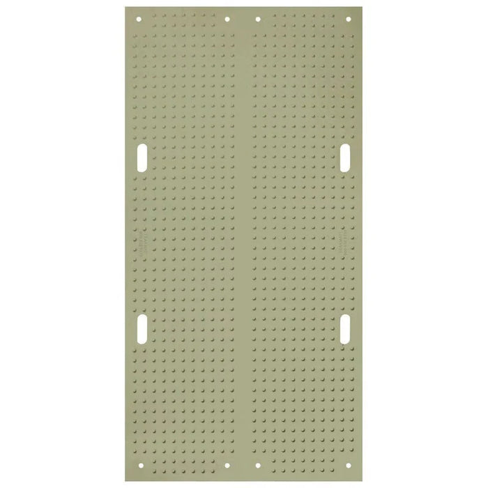TrakMat® Ground Protection Mat - 4' W x 8' L - Power Cylinder Nub Tread Both Sides - Green