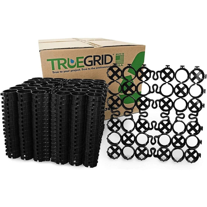 TrueGrid® Pro-Lite Plastic Permeable Paver Grid - 24" W x 24" L x 1" H - 4 SQ FT