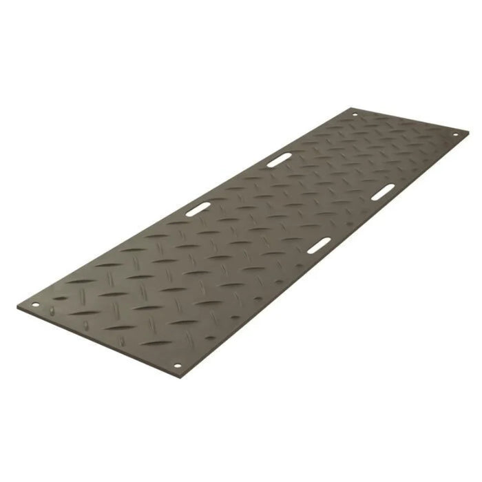 Versamat® Ground Protection Mat - 2' W x 8' L - Hand Holes - Load Capacity 120 Ton - Black