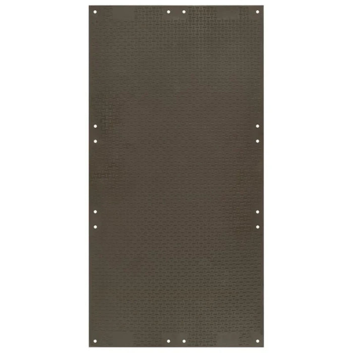 Versamat® Ground Protection Mat - 4' W x 8' L - Added Tread One Side - Black